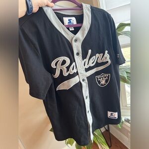Las Vegas Raiders Starter button up, medium